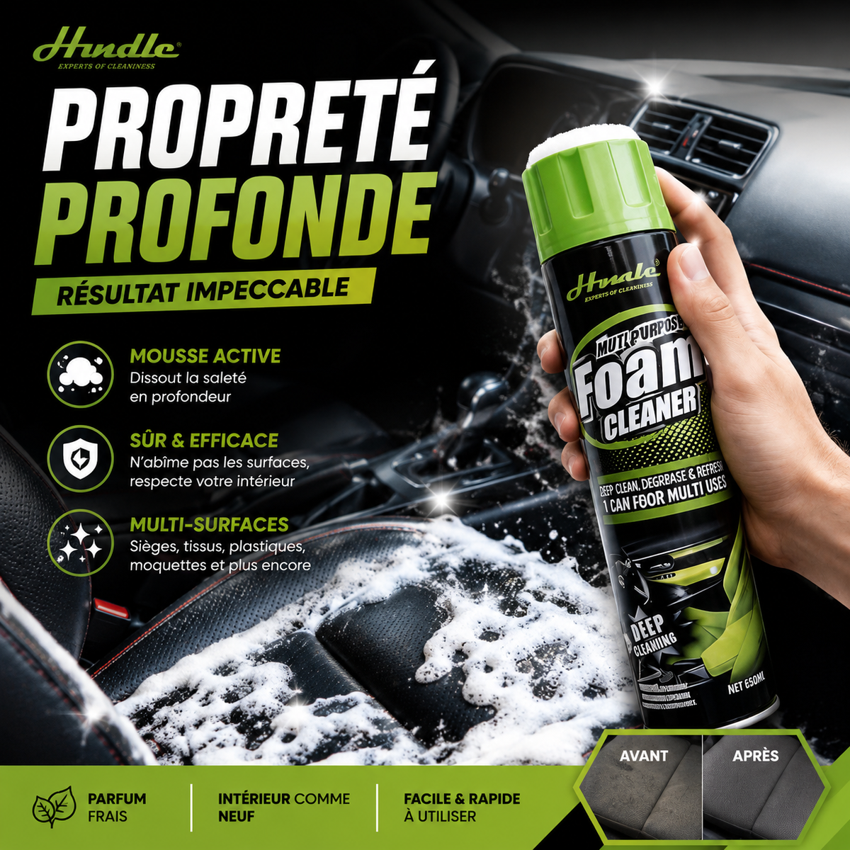 PROPRETÉ PROFONDE, RÉSULTAT IMPECCABLE