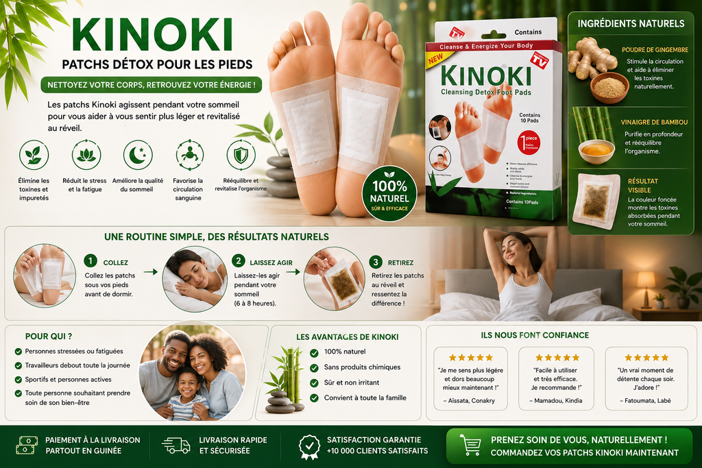 KINOKI – PATCHS DÉTOX POUR LES PIEDS